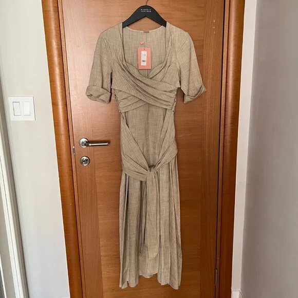 CULT GAIA Agnes Wrap Maxi Dress NWT $558, XS - Picture 8 of 9